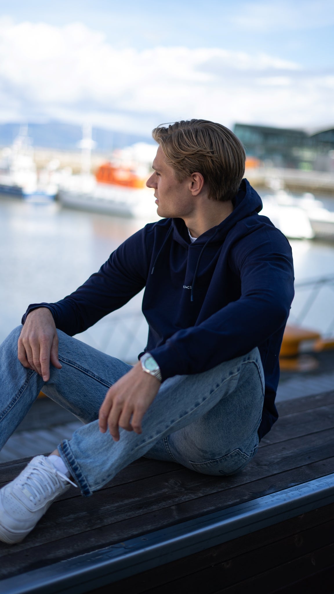 Hettegenser navy herre