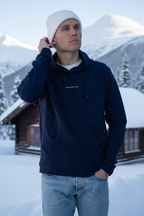 Hoodie navy herre
