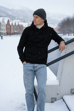 Sporty hettegenser herre sort