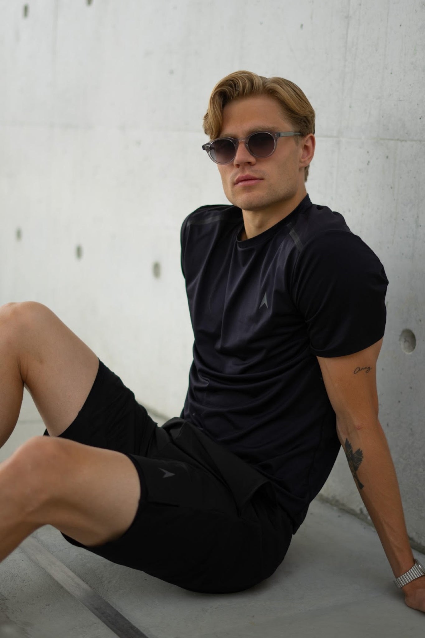 Herre t-skjorte trening shorts